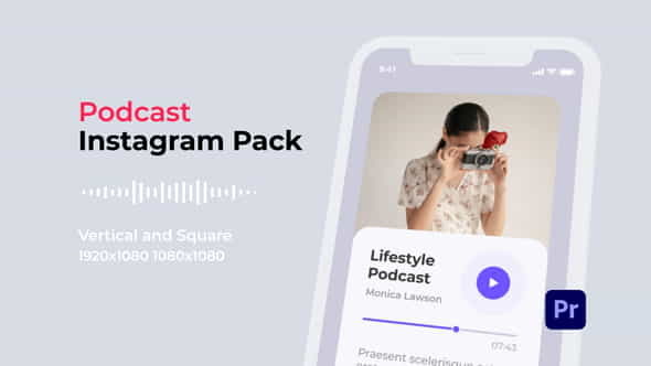 Podcast Instagram Pack for Premiere - VideoHive 33486583