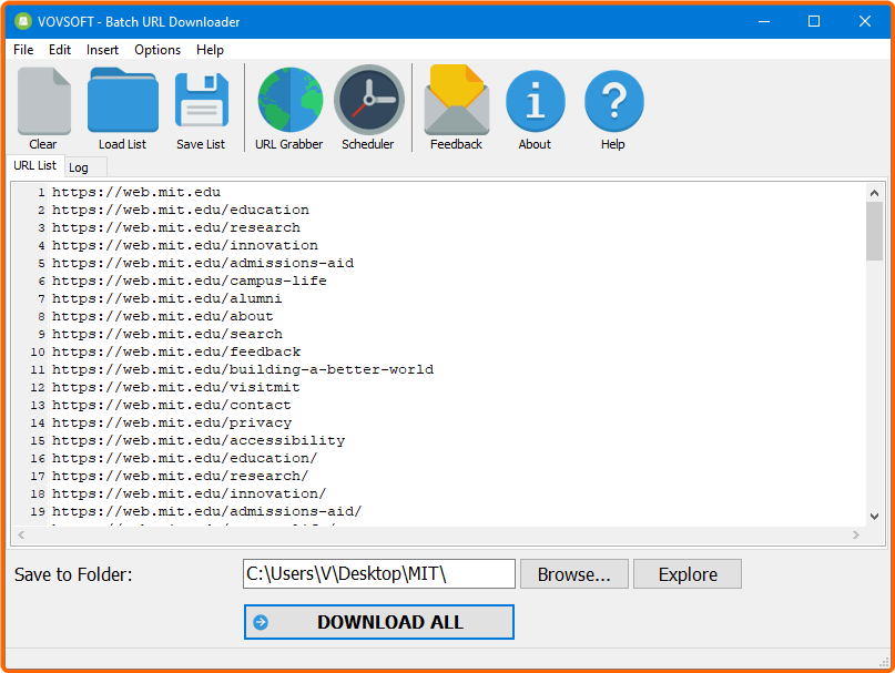 VovSoft Batch URL Downloader 6.0