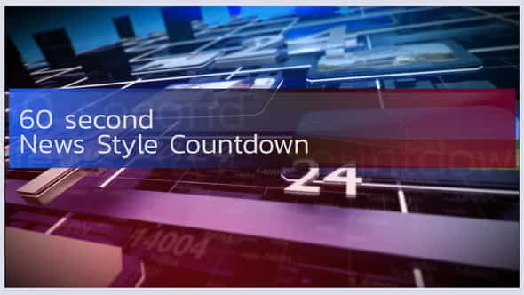 News Style Countdown Timer - VideoHive 33961039