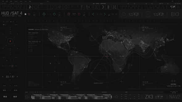 Hud Covert Operations Satellite 4 - VideoHive 52258980