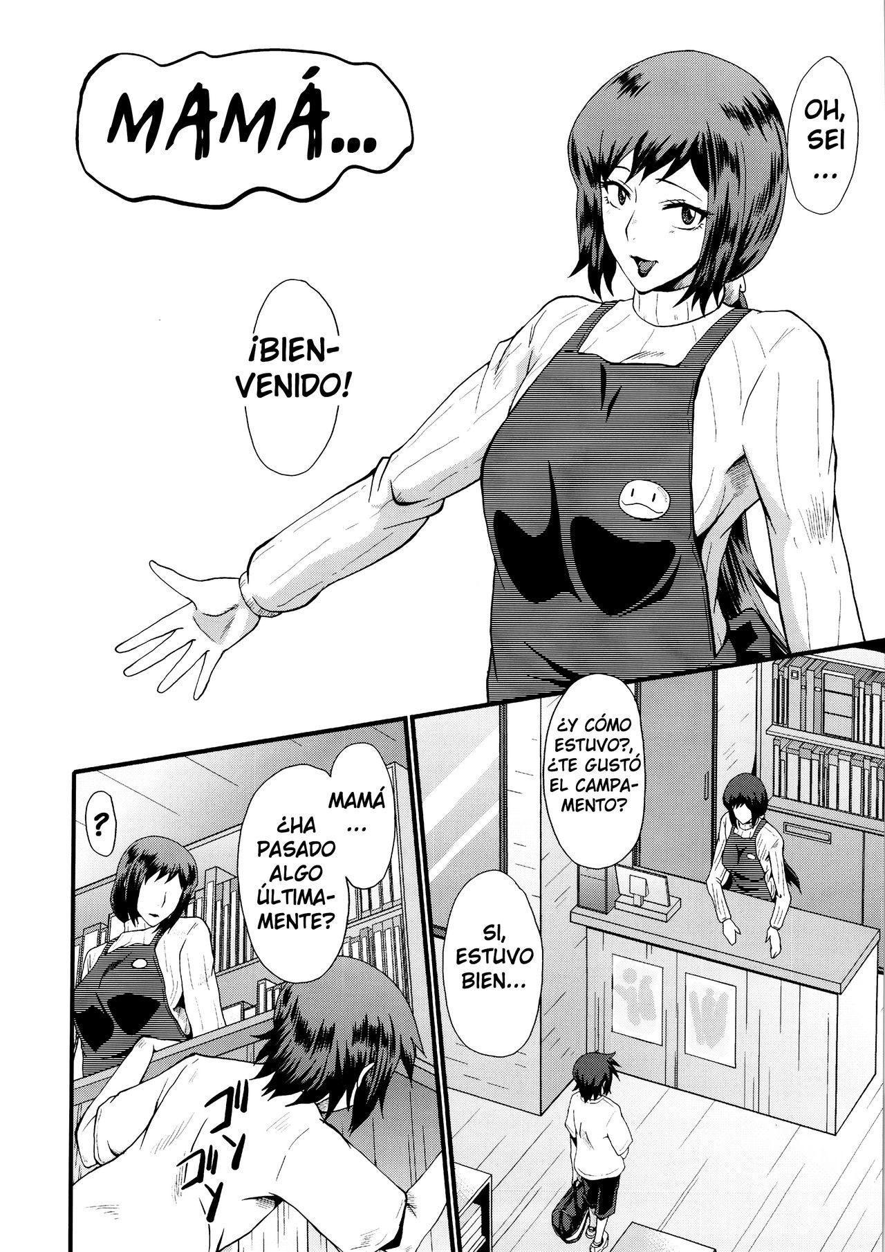 (C86) [Urakata Honpo (SINK)] Urabambi Vol. 49 Kaa-san wa Boku ga Shiranai Uchi ni Omanko ni DoHamari shite mashita. (Gundam Build Fighters) [Yumrod] [Spanish]