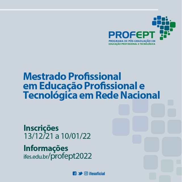 Processo Seletivo ProfEPT - Turma 2022 ProfEPT