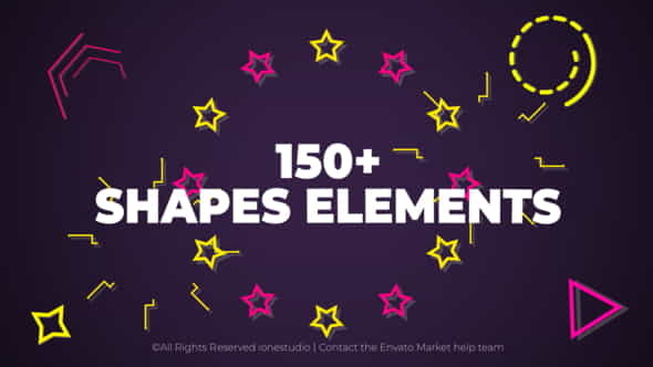 150+ Shape Elements - VideoHive 38493991