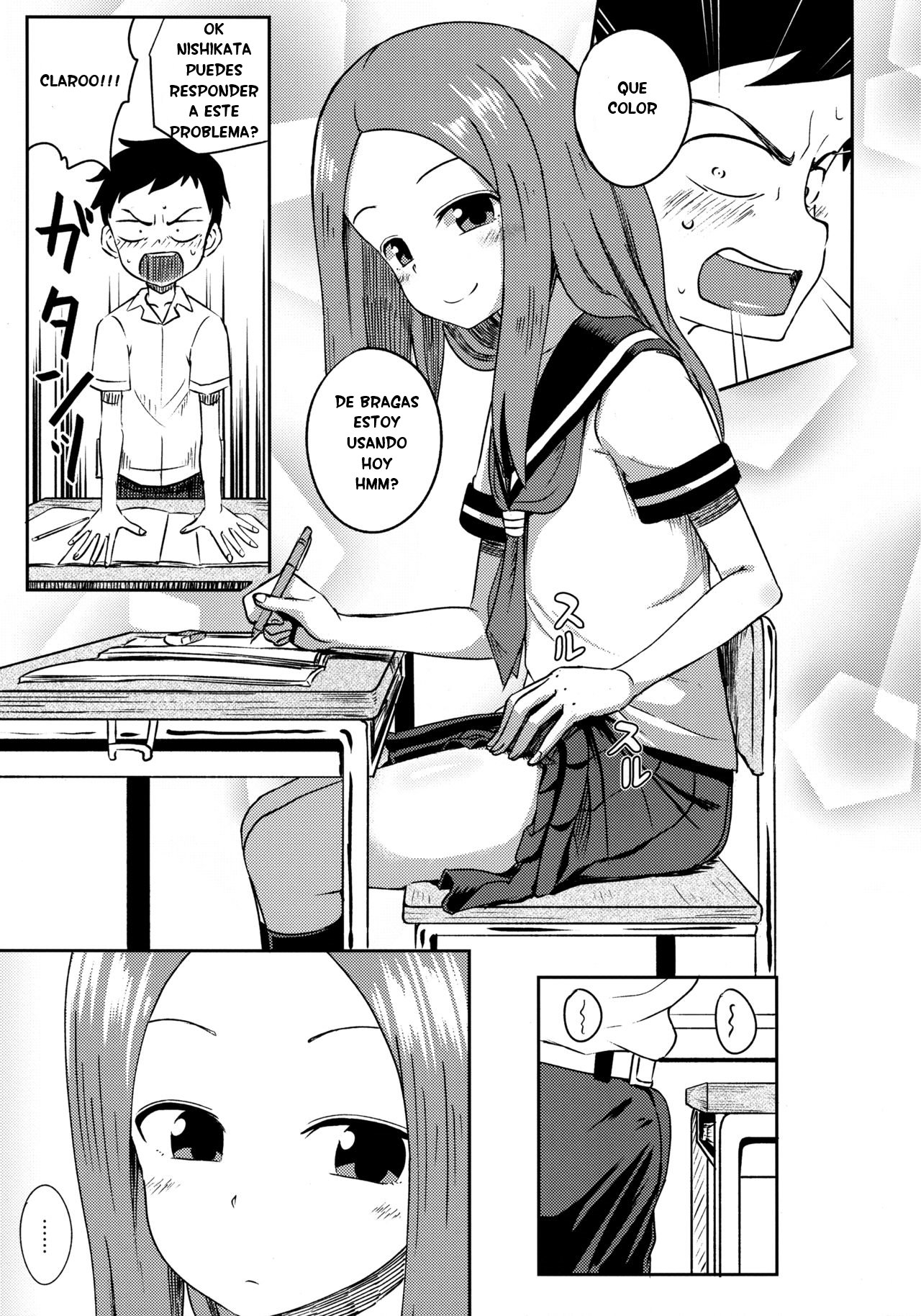 [Tonkotsu Fuumi (Poncocchan)] Takagi-san escalate (Karakai Jouzu no Takagi-san) Spanish - 7