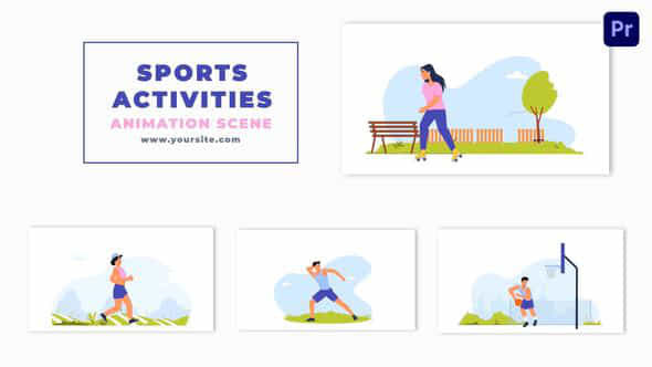 Sports Activities Character - VideoHive 47352368