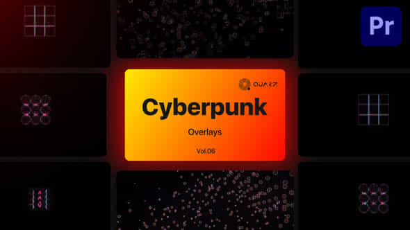 Cyberpunk Overlays - VideoHive 47591497