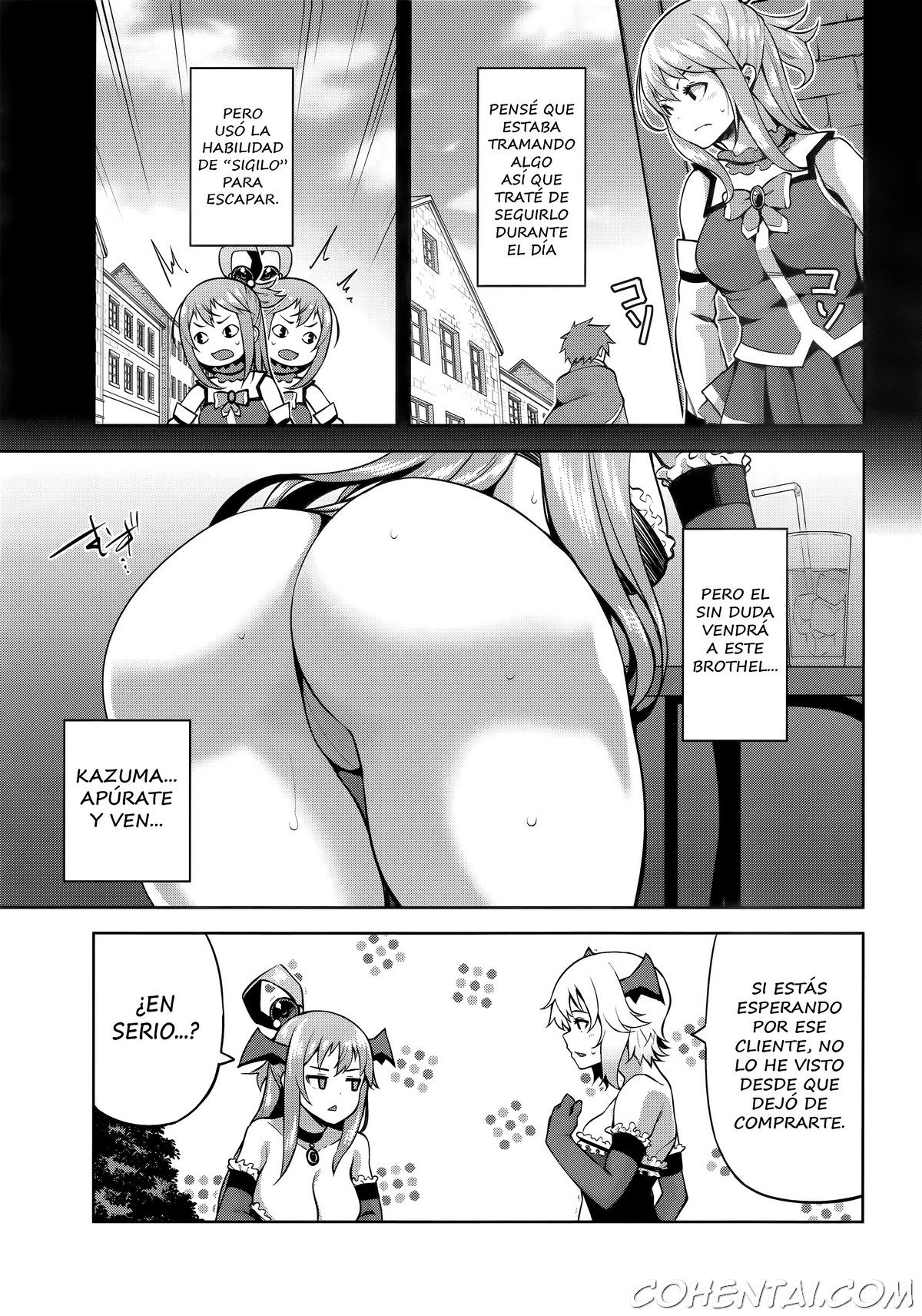 Kono Damegami-sama ni Zecchou o!! (Kono Subarashii Sekai ni Syukufuku o!) xxx comics manga porno doujin hentai español sexo 