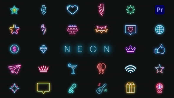 Neon Shapes - VideoHive 41873796