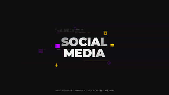 Glitch Social Media - VideoHive 44149019