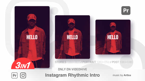 Instagram rhythmic intro - VideoHive 34933548