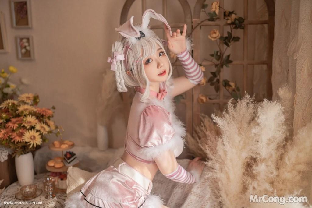 Coser@皮皮奶可可爱了啦: 粉色兔兔 (70 photos)(16)