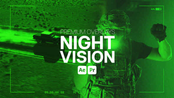 Premium Overlays Night Vision - VideoHive 54288957