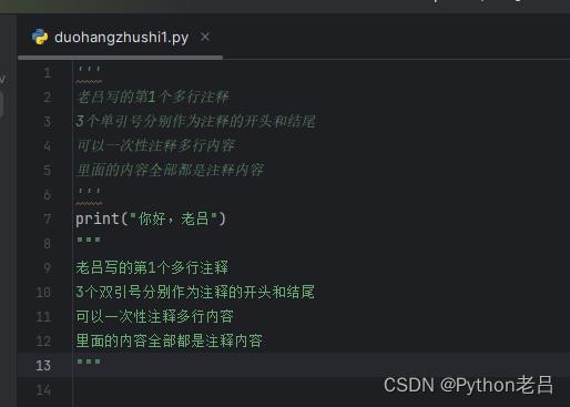 8.Python基本语法·注释——《跟老吕学Python编程》