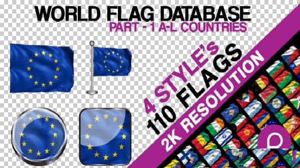 2K World Flag - VideoHive 9255546