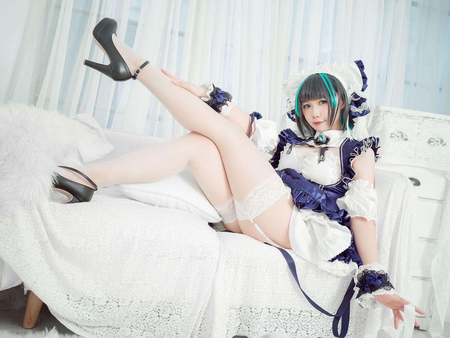 [福利女神cosplay] 麻花麻花酱 - 柴郡 妩媚套图(14)