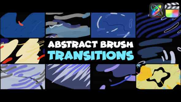 Abstract Brush Transitions - VideoHive 46583014