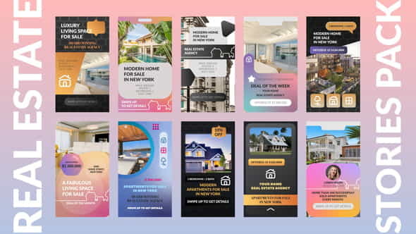 Real Estate Stories Pack - VideoHive 30582251