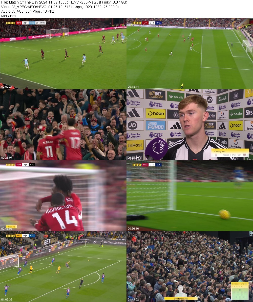 Match Of The Day 2024 11 02 1080p HEVC x265-MeGusta