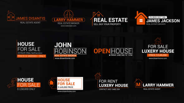 Real Estate Titles - VideoHive 50187334