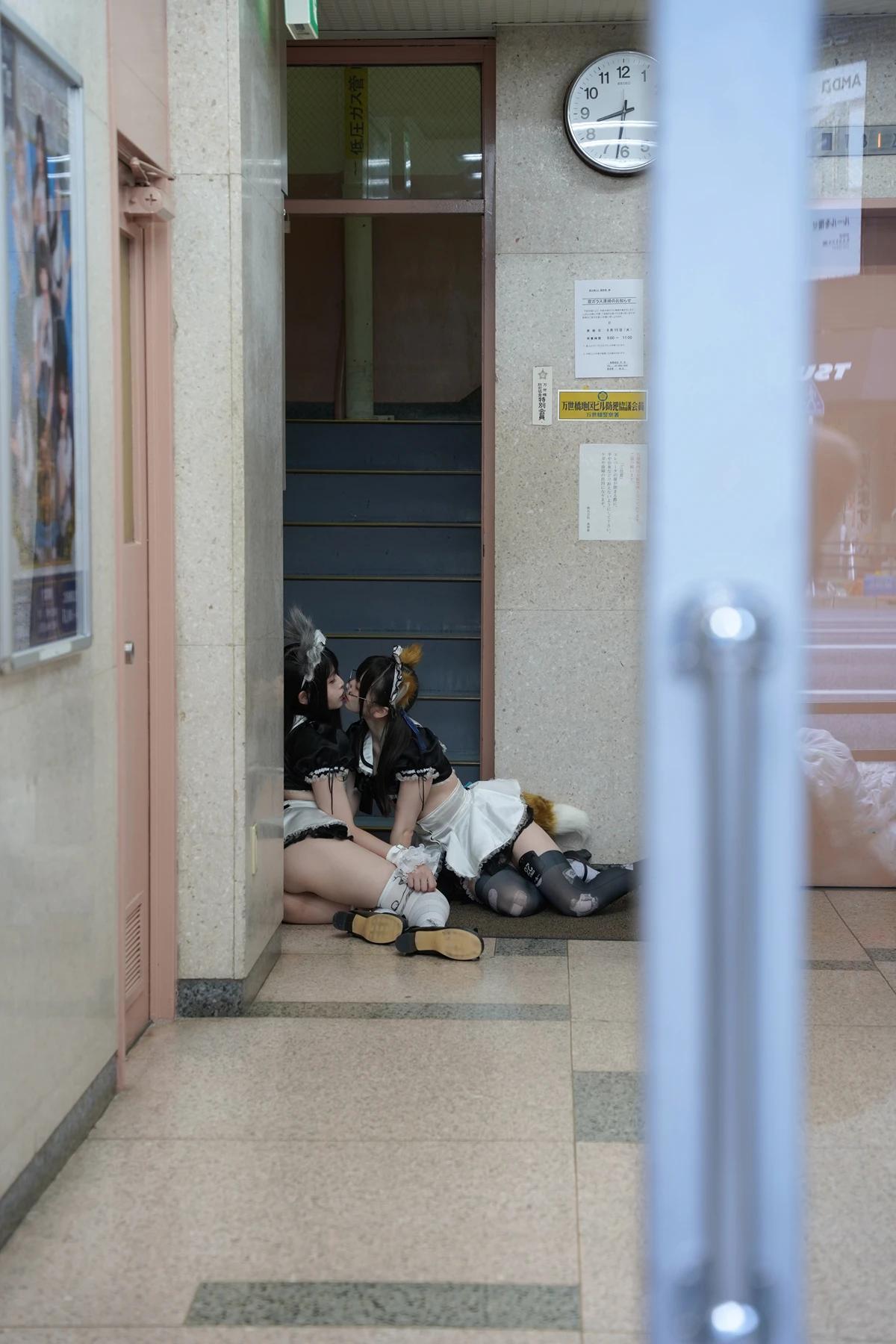 Sui Utatane うたたね翠, Mizuna Shione 水那しおね, 写真集 「野生のメイドがあらわれた！」 Set.01(37)
