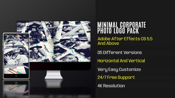 Minimal Corporate Photo Logo Pack - VideoHive 56492514