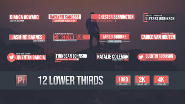 Simple Lower Thirds - VideoHive 52360050