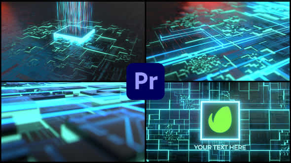 Ai Futuristic Opener Digital Technology Logo - VideoHive 47398159