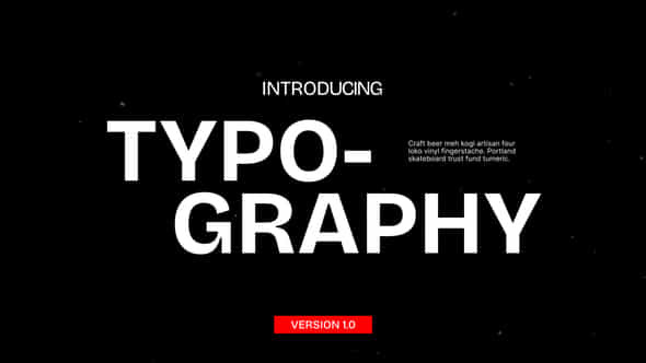 Typography - VideoHive 54533481