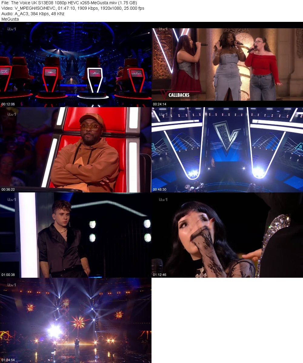 The Voice UK S13E08 1080p HEVC x265-MeGusta