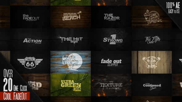 Cool Fade Out KIT - VideoHive 34326922
