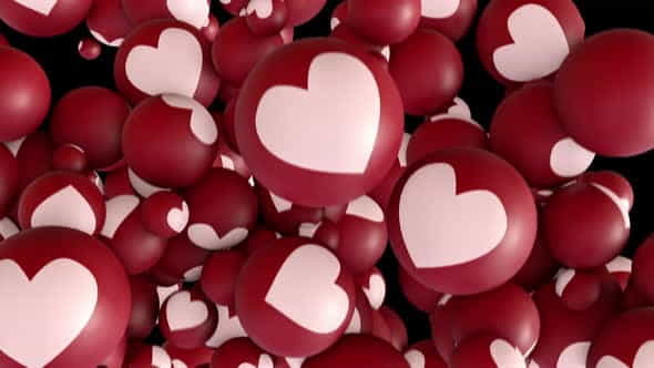 Hearts Transition - VideoHive 34133349
