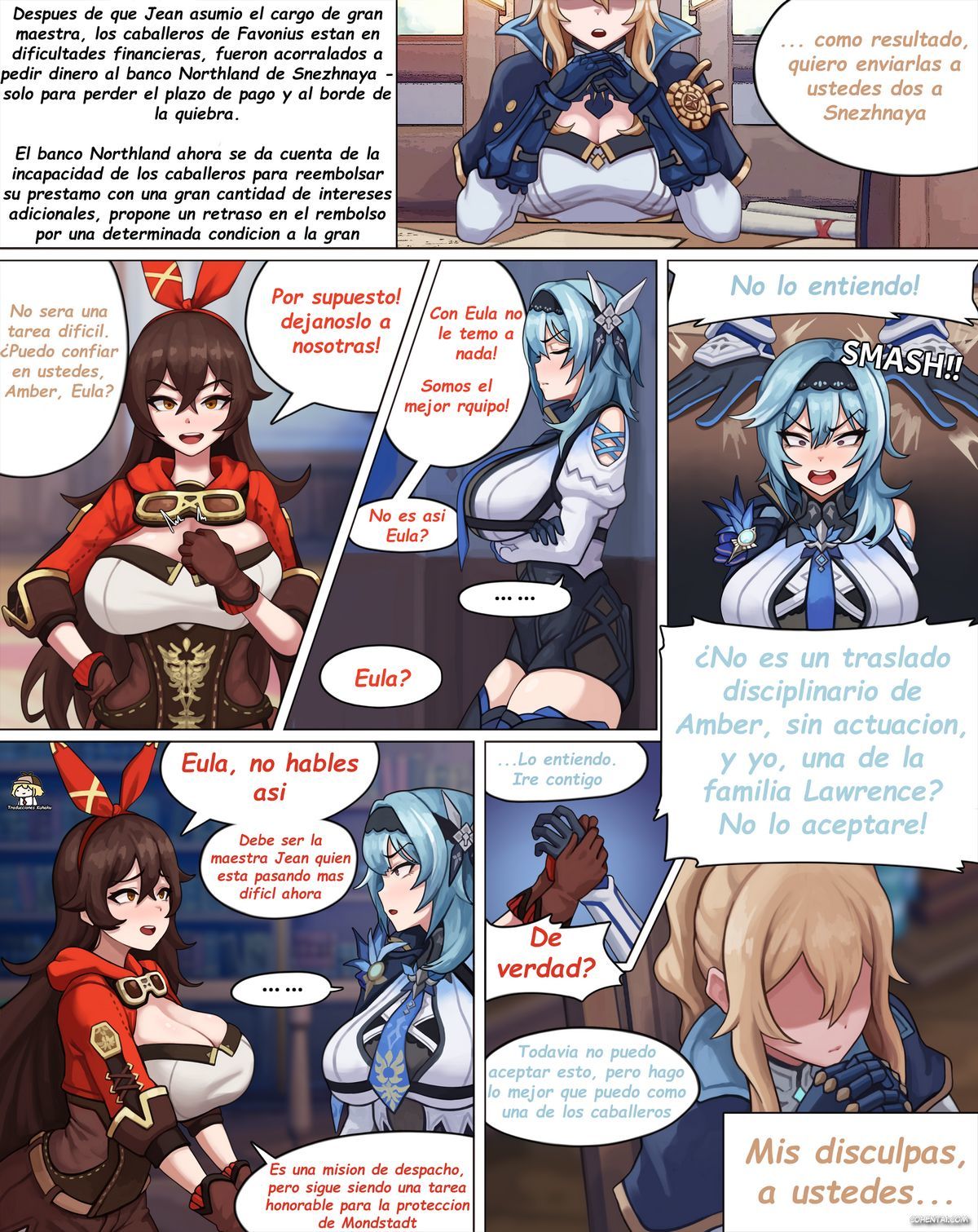 Sexual Service Mission of Knights of Favonius (Part 1) (Genshin Impact) manga hentai xxx español