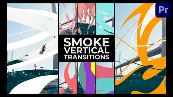 Smoke Vertical Transitions Premiere Pro Mogrt - VideoHive 52543783