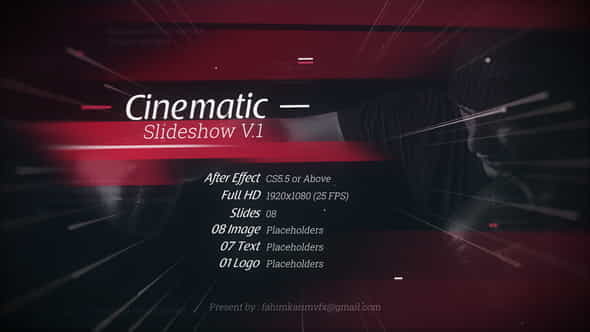 Cinematic Slideshow V.1 - VideoHive 22539892