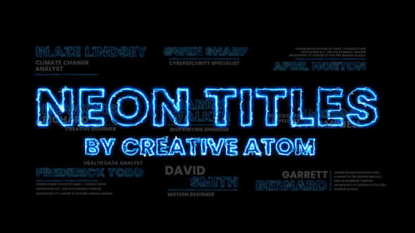 Neon Lower Thirds - VideoHive 44439713