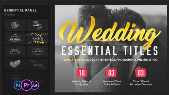 Essential Wedding Titles | MOGRT - VideoHive 21964218