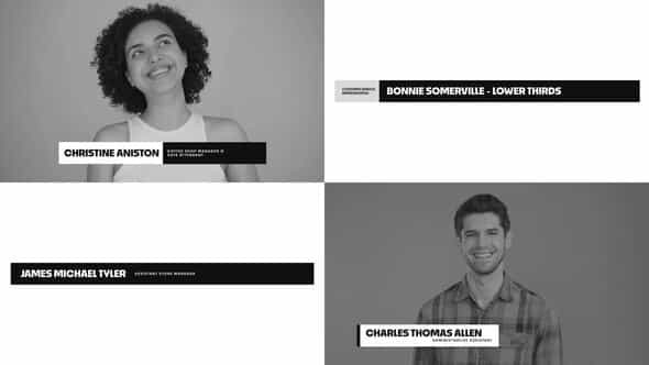 Minimal Lower Thirds - VideoHive 52985530