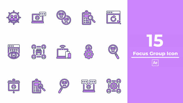 Focus Group Icon After Effects - VideoHive 49534131