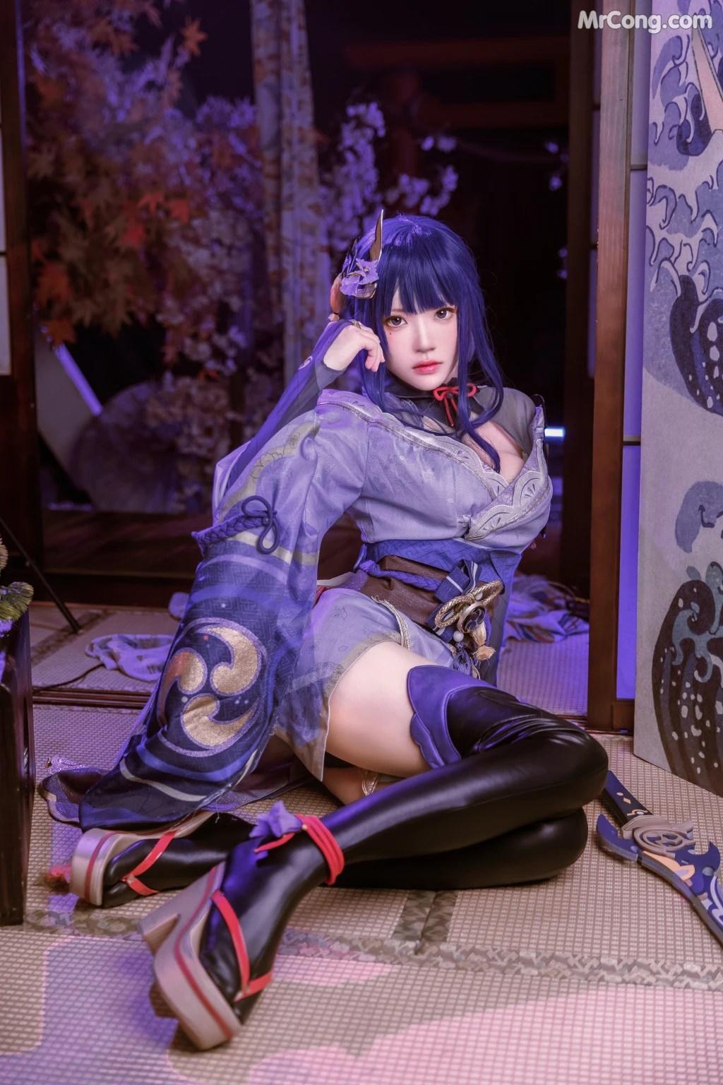Coser@桜桃喵 Vol.139: 雷电将军+花絮 (51 photos )(42)