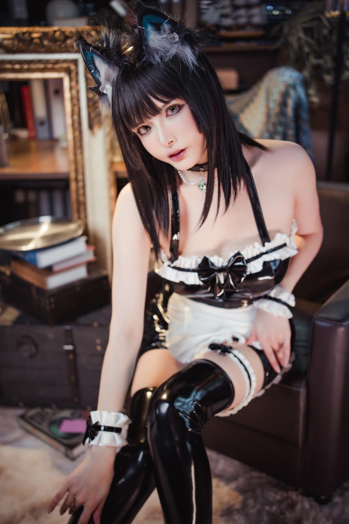 Cosplay 秋和柯基 夏小秋秋秋 猫女仆(20)