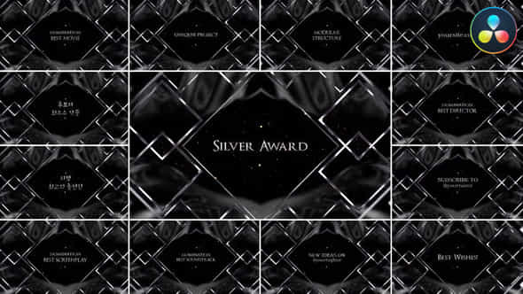 Silver Award Opener For Davinci Resolve - VideoHive 53644054