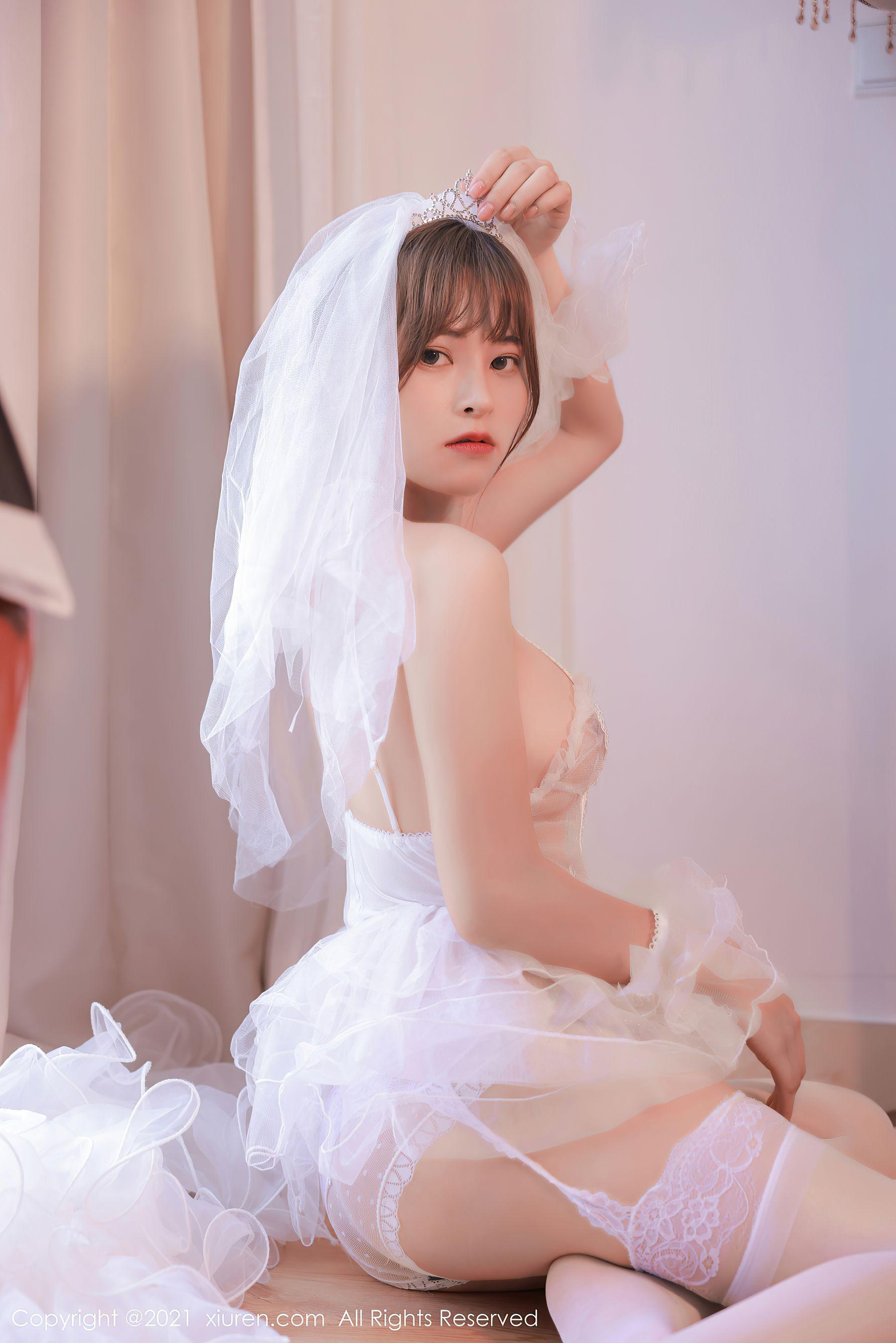 [秀人XIUREN] No.3671 奈沐子 – 唯美动人的白色婚纱系列(27)