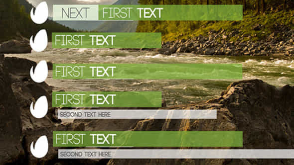 Simple Clean Lower Thirds 2 - VideoHive 11082078