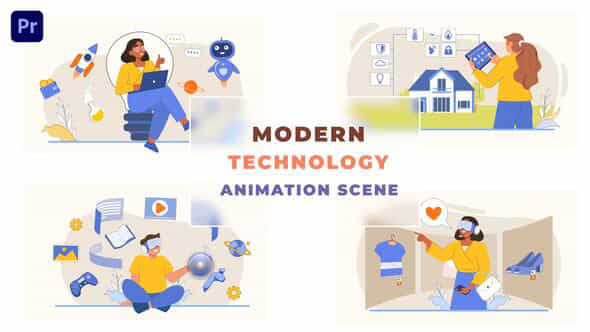 Modern Technology Situation - VideoHive 43661103