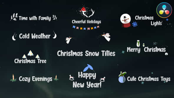 Christmas Snow Titles - VideoHive 41414249