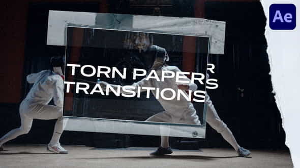 Torn Paper Transitions for AE - VideoHive 36332705
