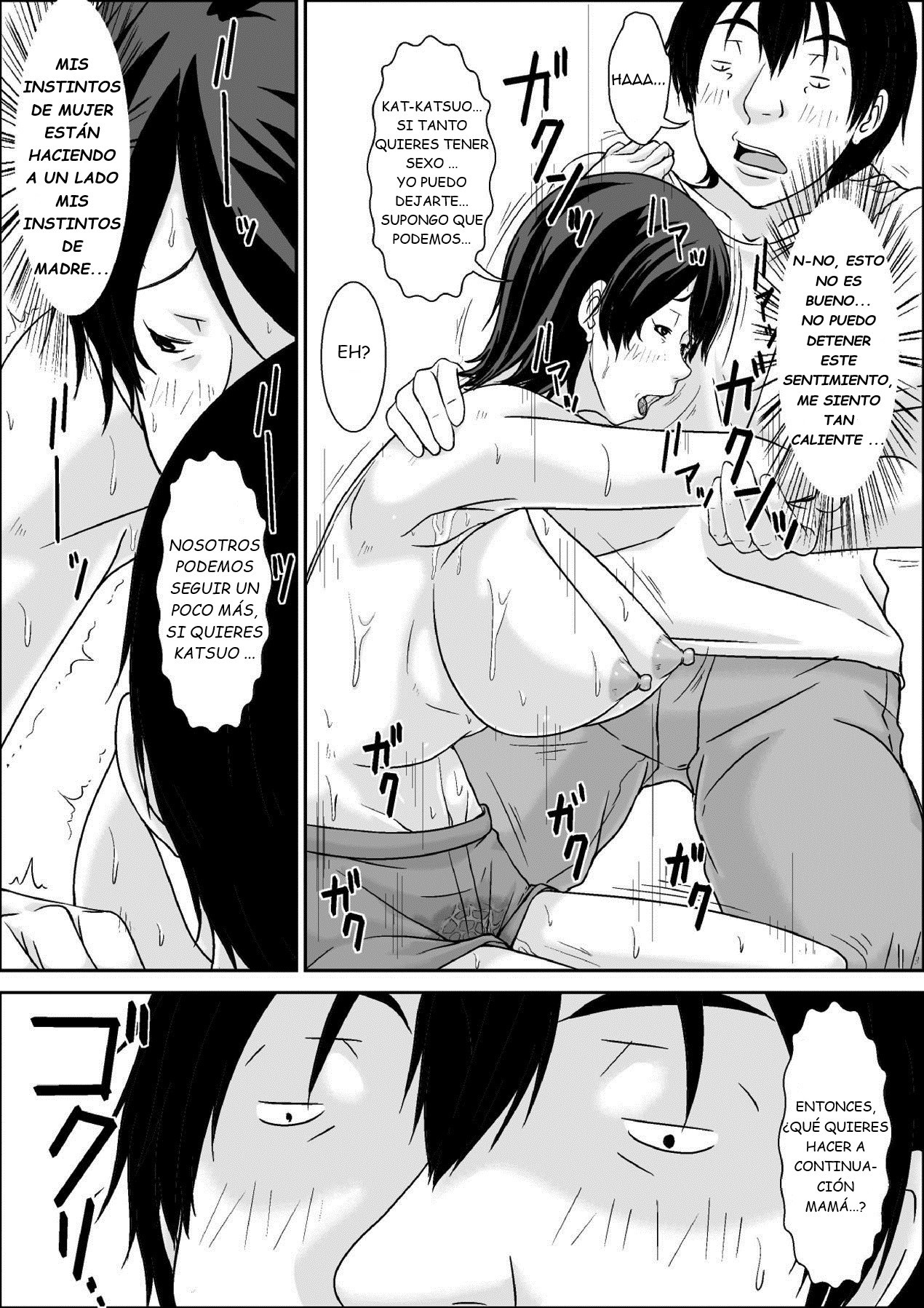 [Hoyoyodou] Kora! Anta Hahaoya o Kudoite Nani Shiyoutte Iu no!  ¡Oye! ¡¿Qué haces seduciendo a tu madre! [Spanish] [GB]