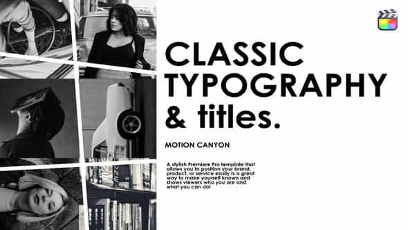 Classic Typography - VideoHive 43420111