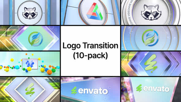 Logo Transition 10Pack - VideoHive 54164343