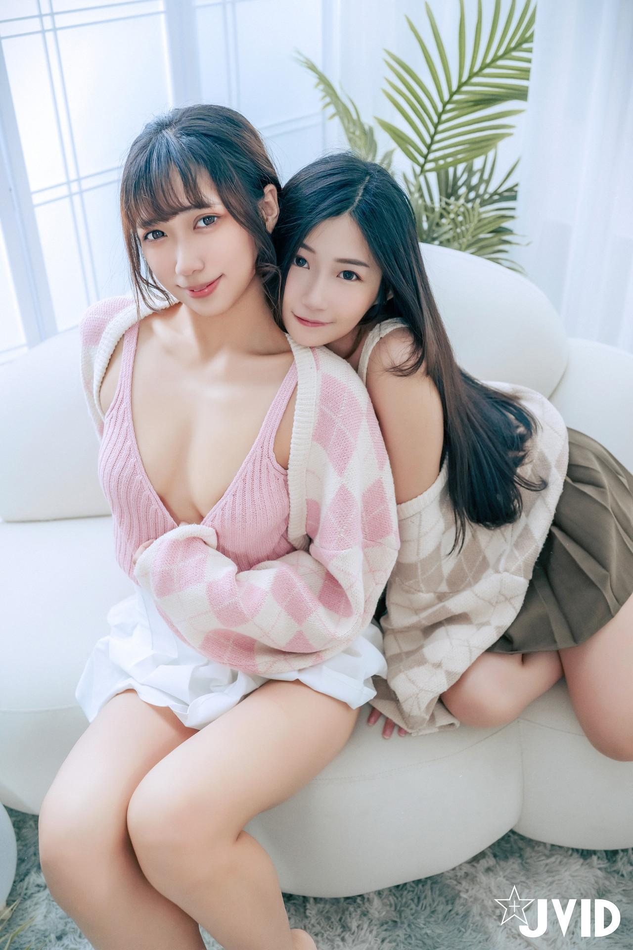JVID 井野奈 & 肉包 – 色慾融合の閨蜜慶生派對 Set.02(5)